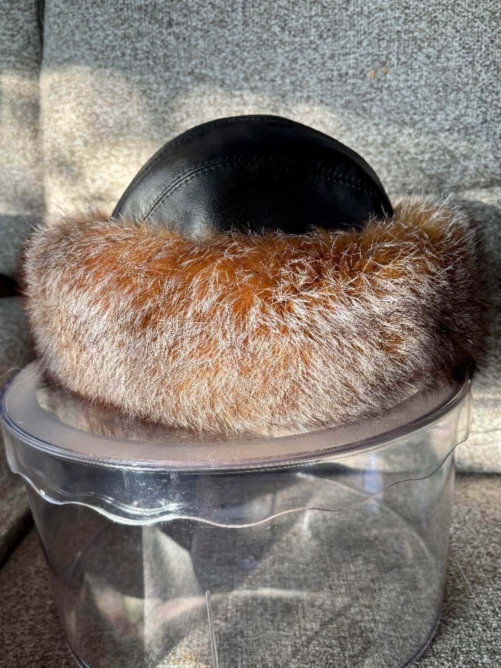 Indigo Fox Fur Hat - Womens